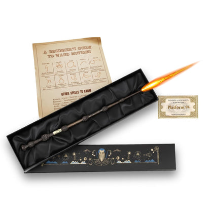 Fire-Shooting Magic Wand (40 cm) – Premium Rechargeable Wizard Wand | Collector-Grade Spell Effect